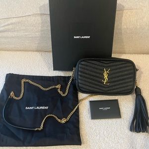 Small monogram YSL cross body purse